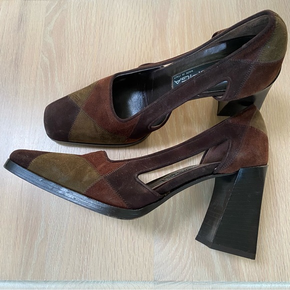 VIA SPIGA Italy Booties Boots 35 5 smooth leather heels shoes zipper heel
